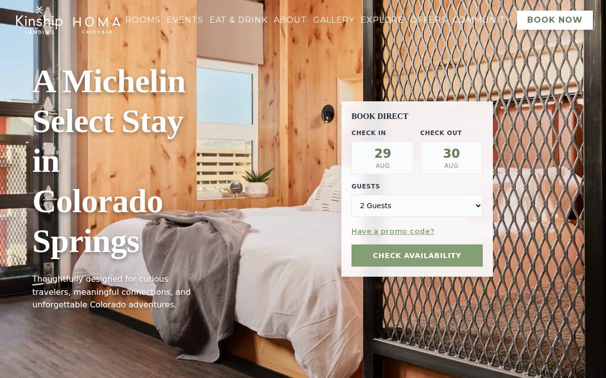 Kinship Landing website preview
