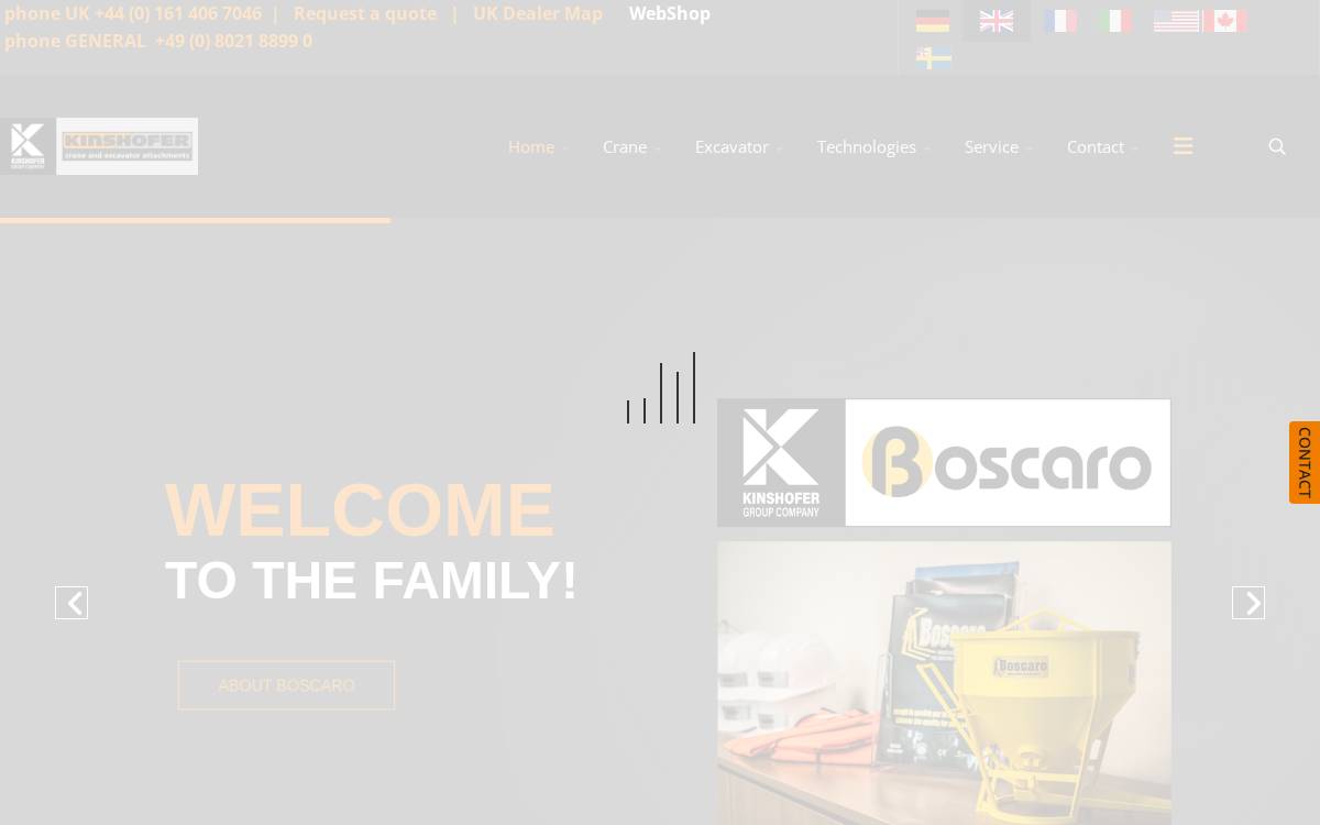 KINSHOFER website preview