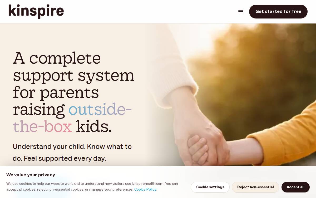 Kinspire website preview