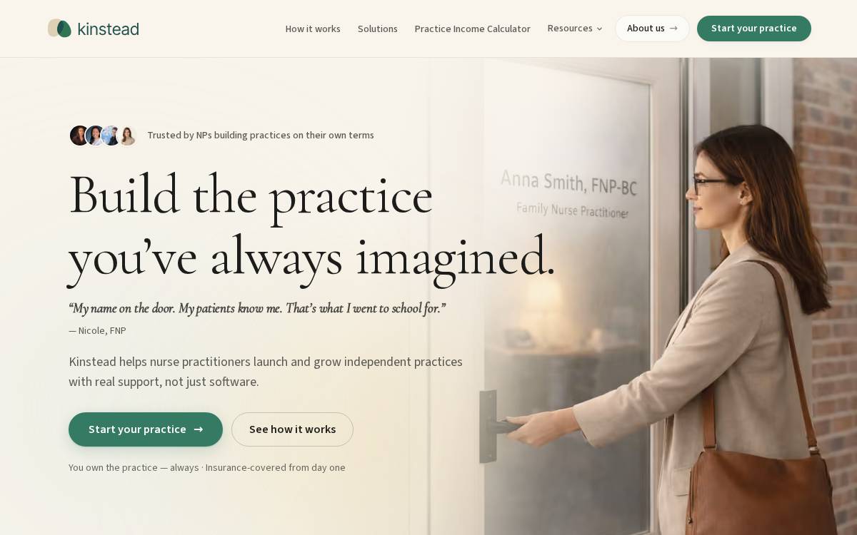 Kinstead website preview