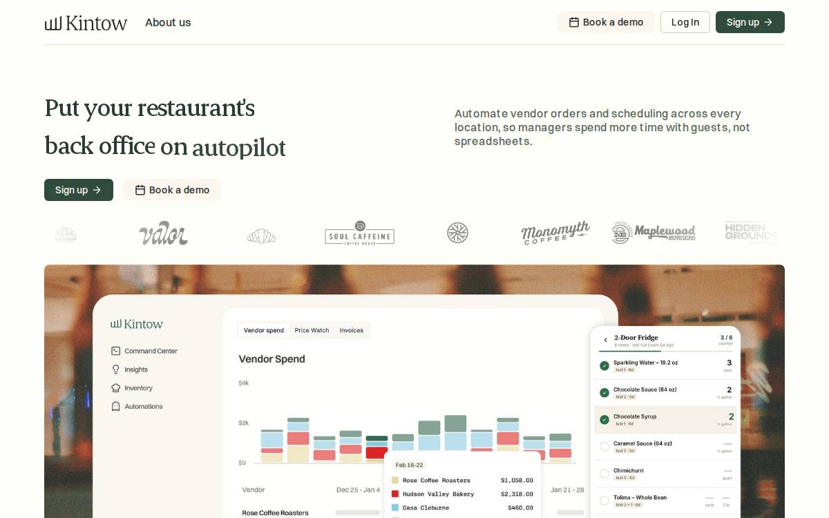 Kintow website preview