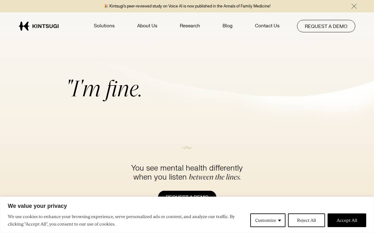 Kintsugihealth website preview