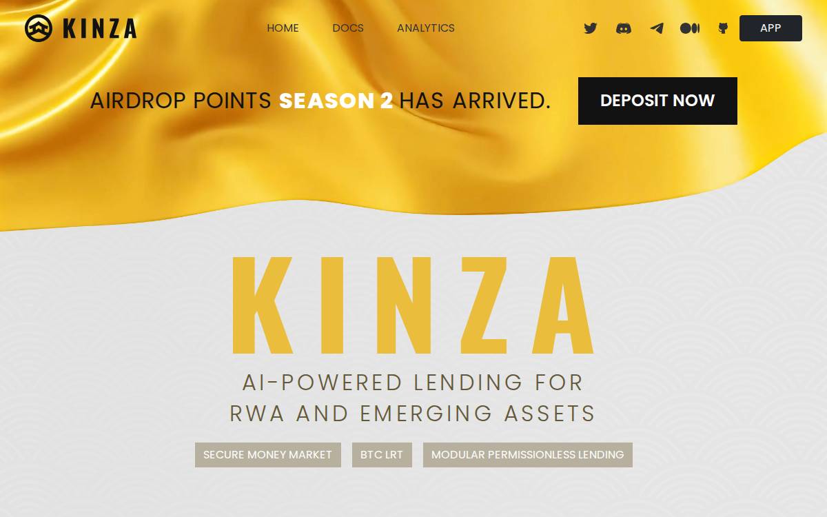 Kinza website preview