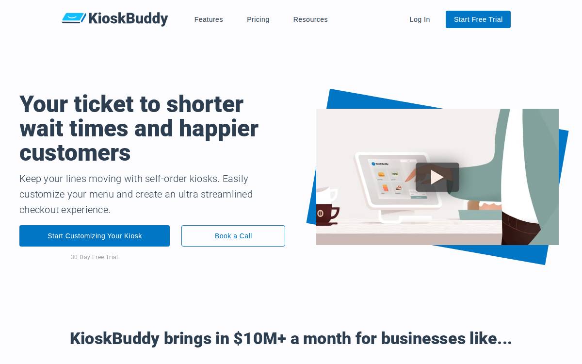 KioskBuddy website preview
