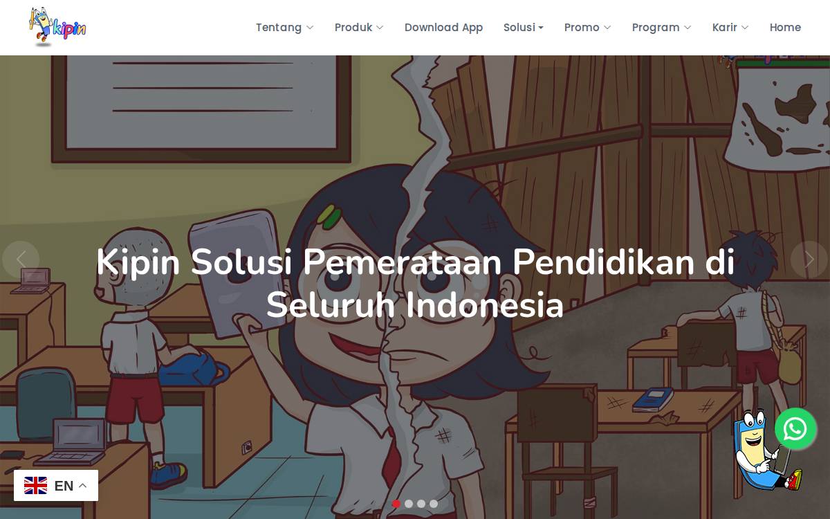 Kipin website preview