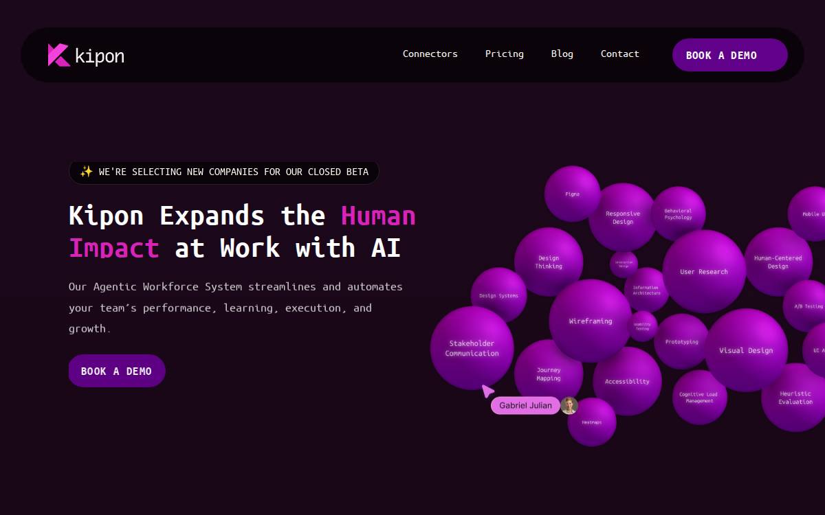 Kipon website preview