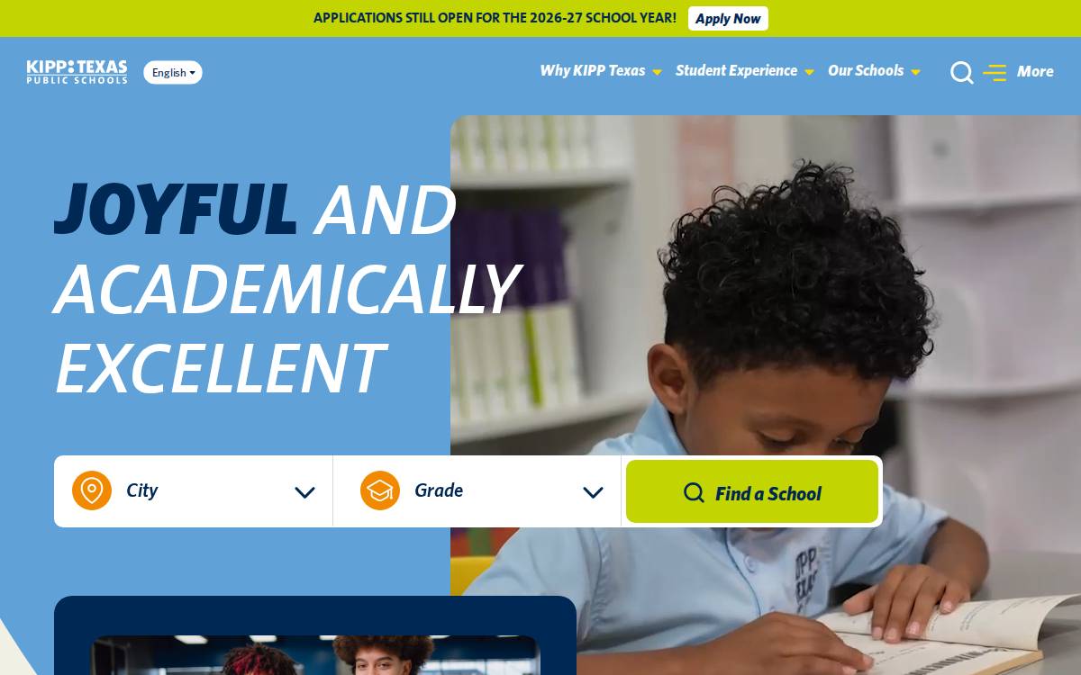 Kipptexas website preview