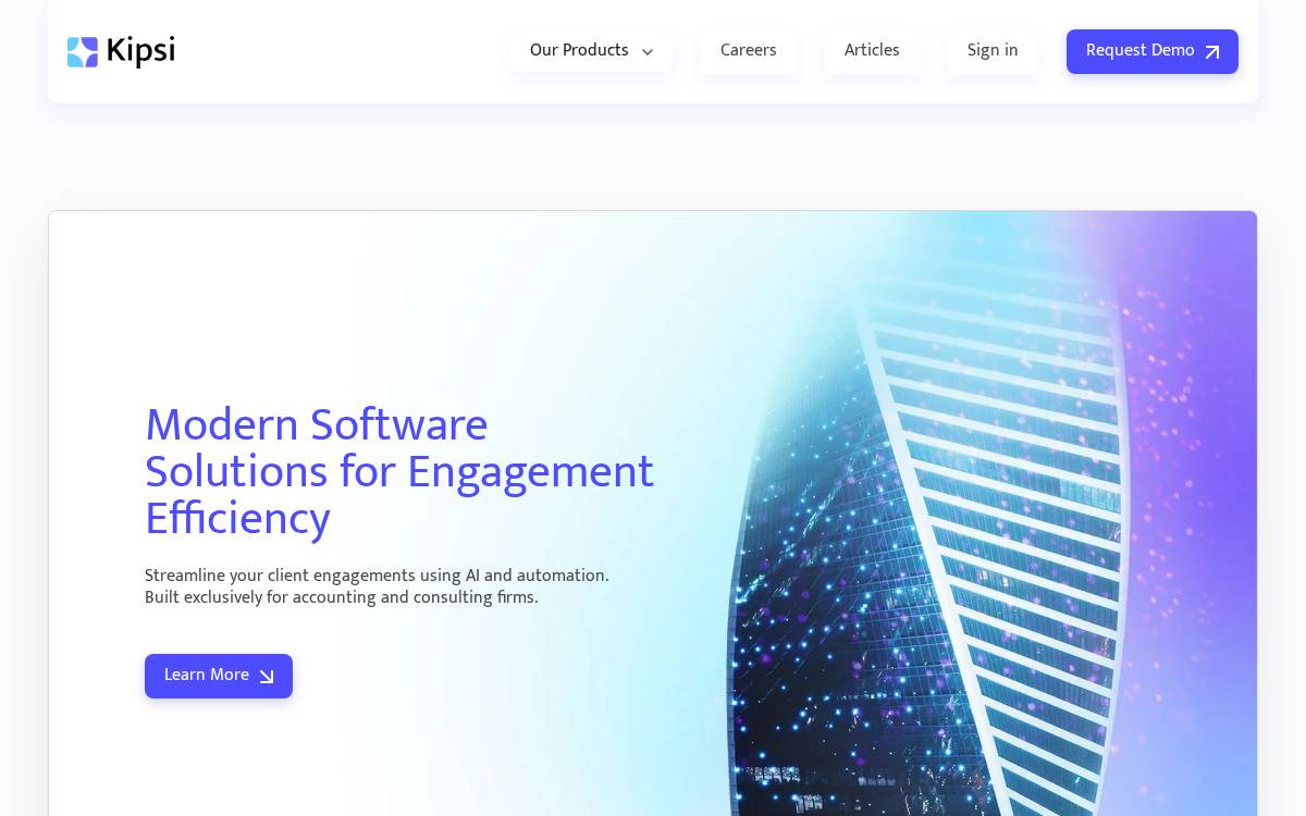 Kipsi Software website preview