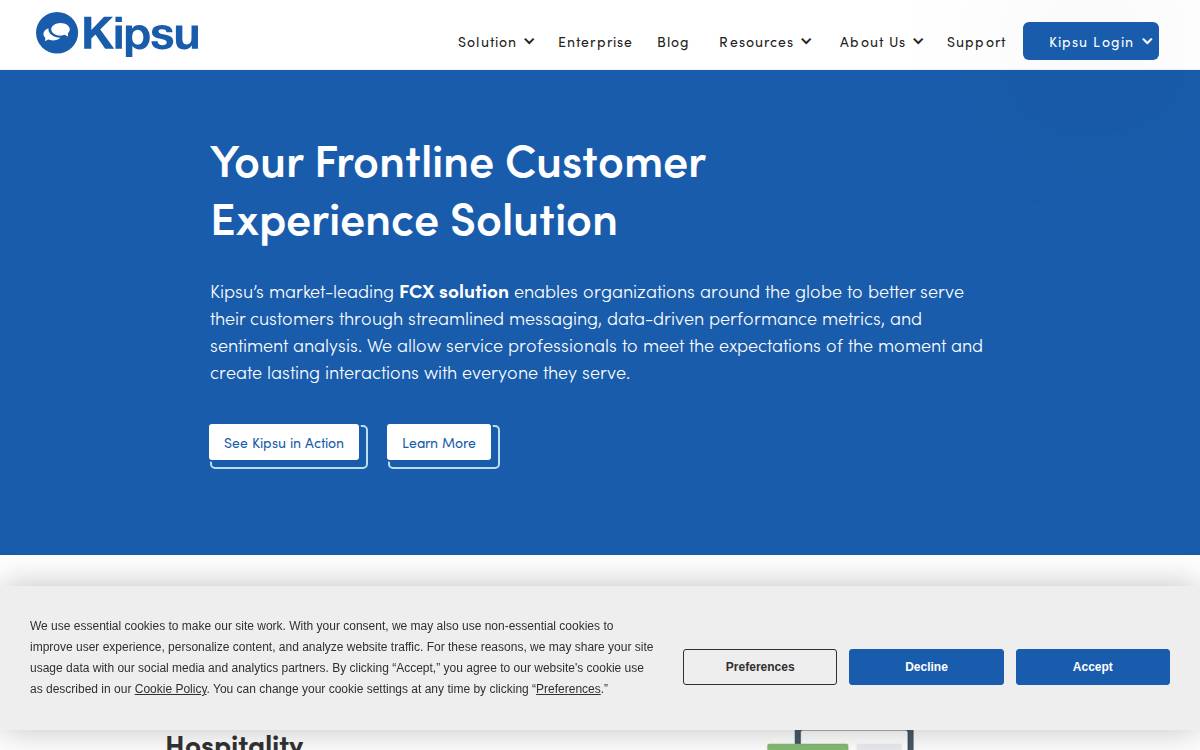 Kipsu website preview