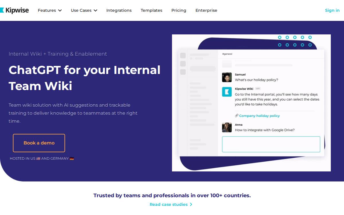 Kipwise website preview