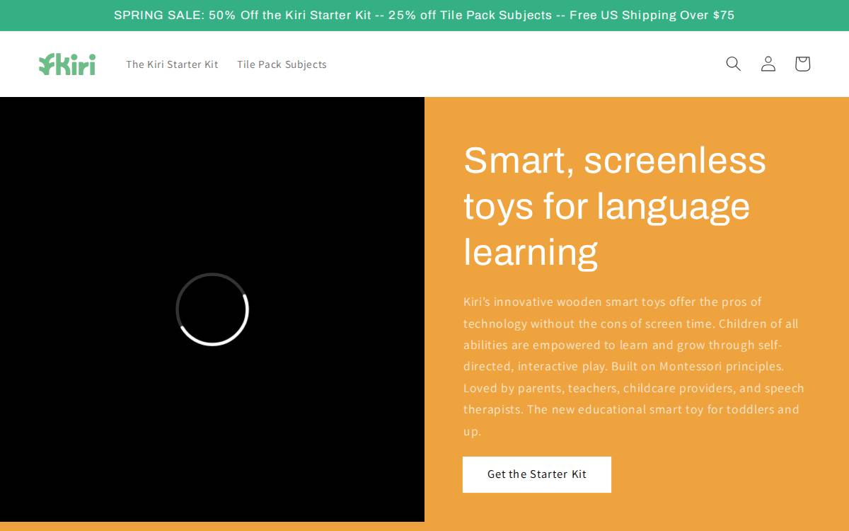 Kiri website preview
