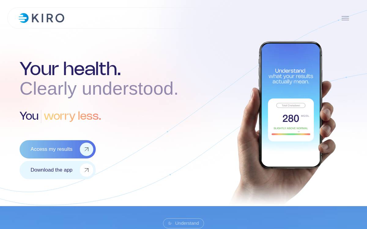 Kiro website preview