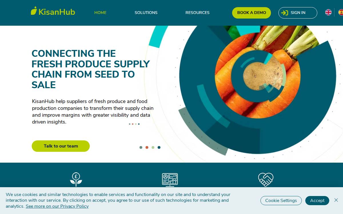 KisanHub website preview