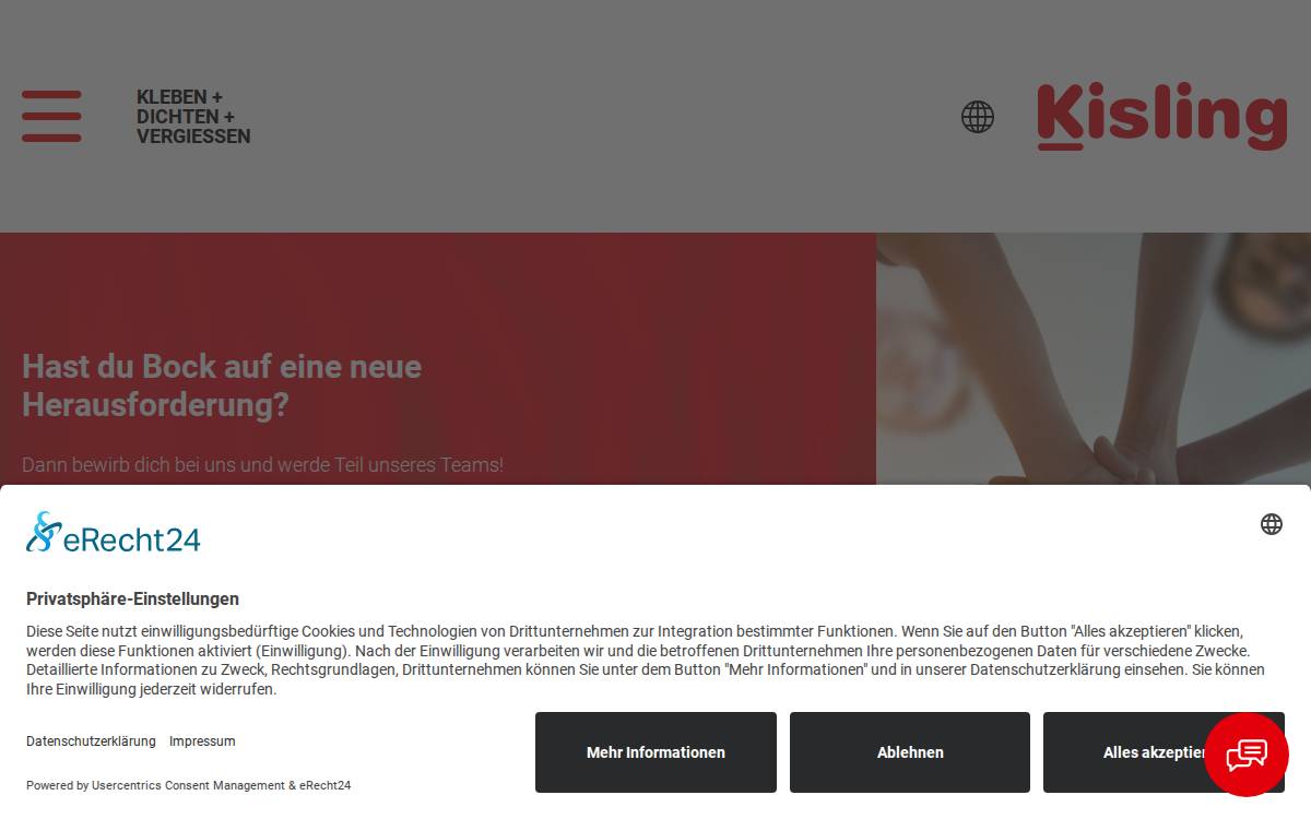 Kisling website preview