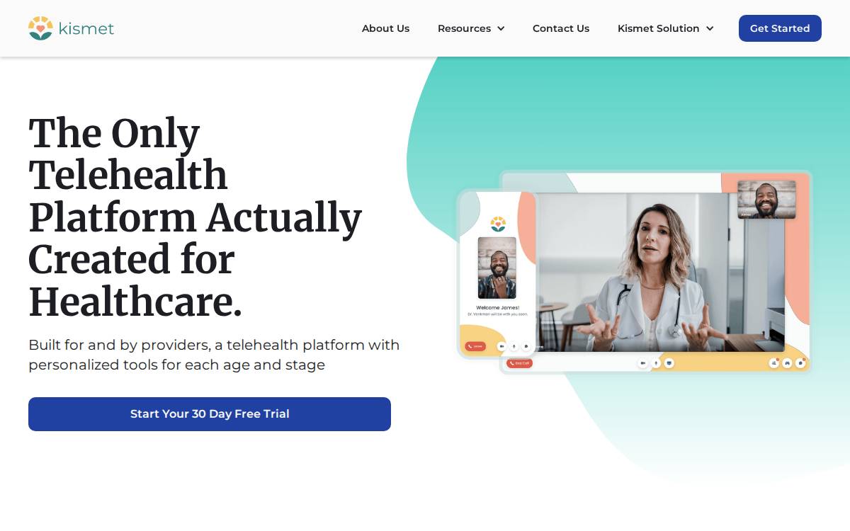 Kismethealth website preview
