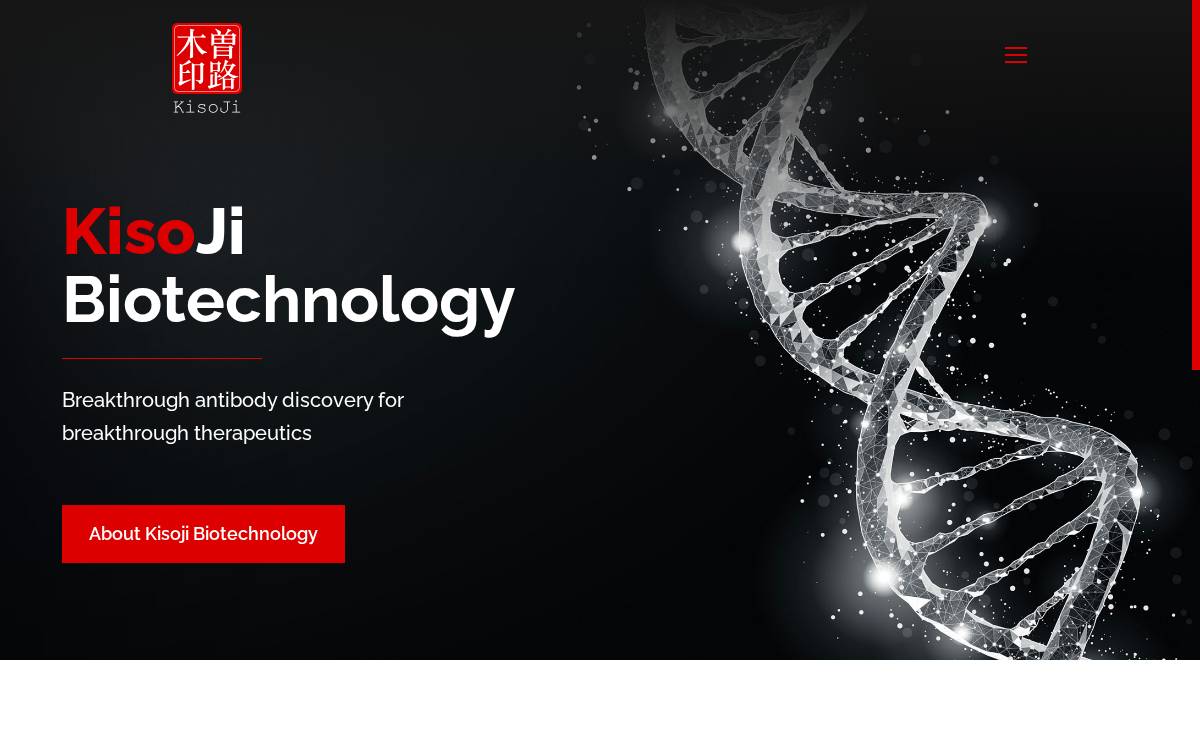 Kisojibiotech website preview