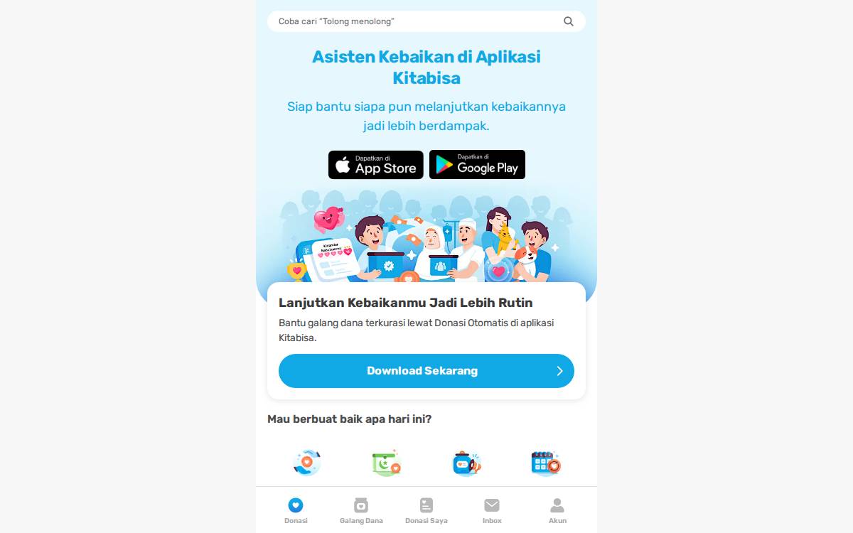 Kita Bisa website preview