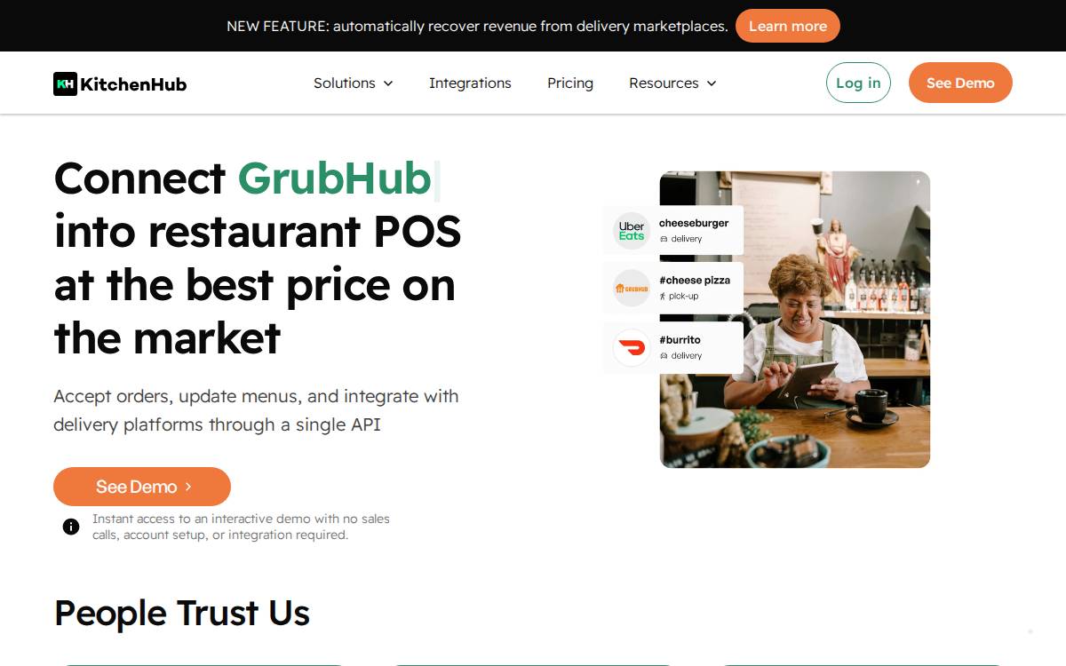 KitchenHub website preview