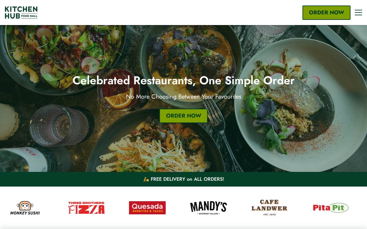 Kitchen Hub website preview