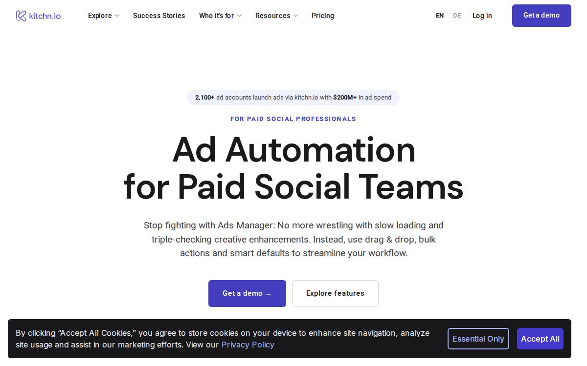 Kitchn.io website preview