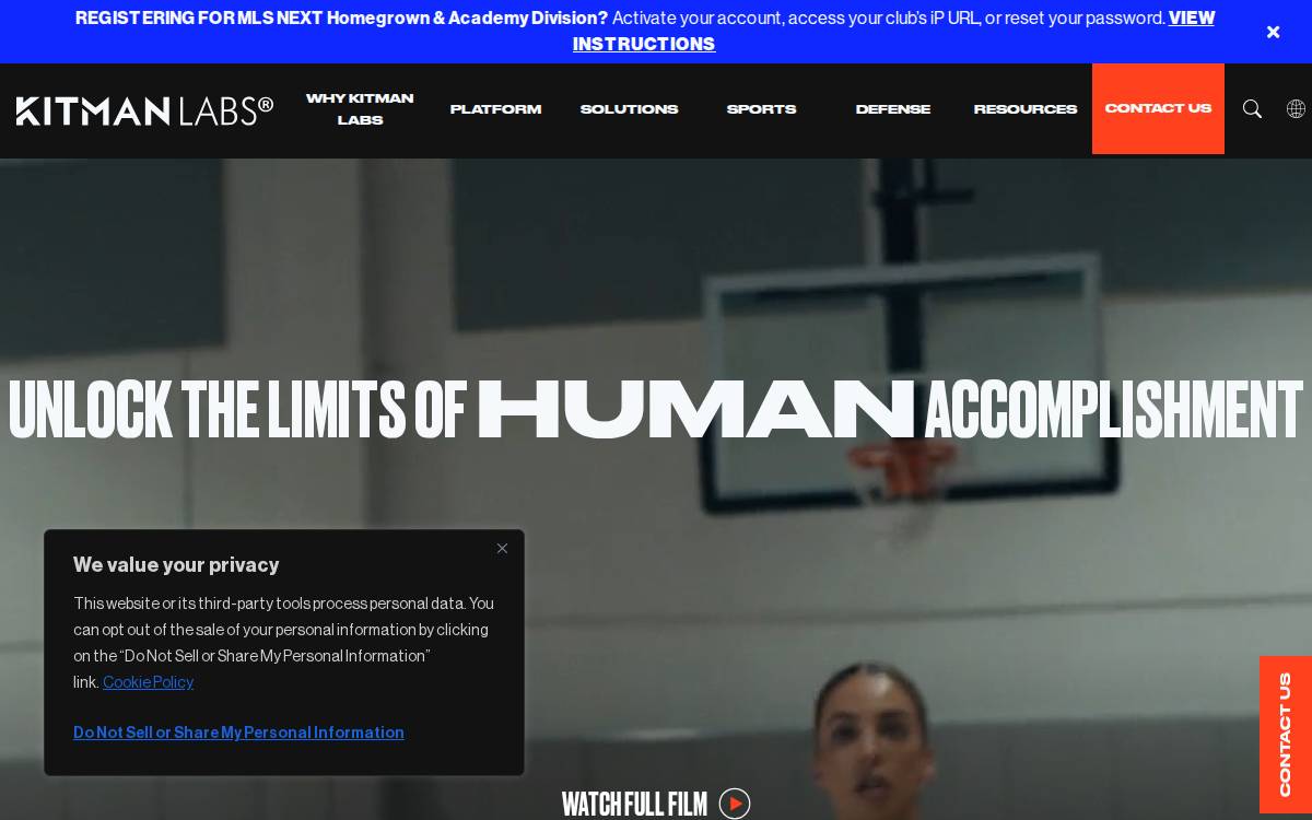 Kitmanlabs website preview