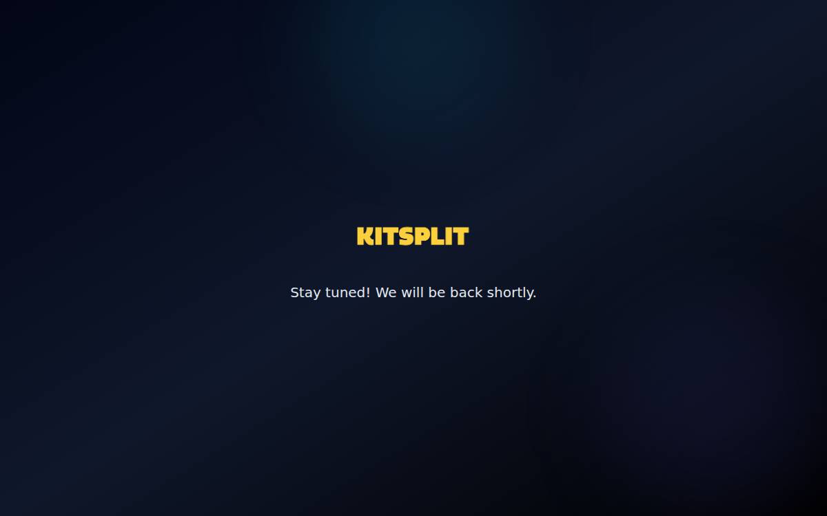 Kitsplit_NO BETA website preview