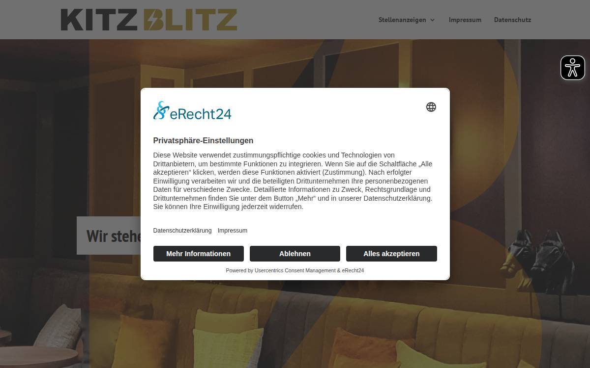 KITZ BLITZ Elektroanlagen GmbH website preview