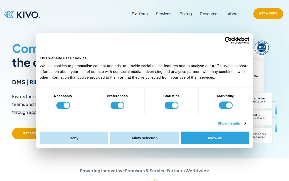 Kivo website preview