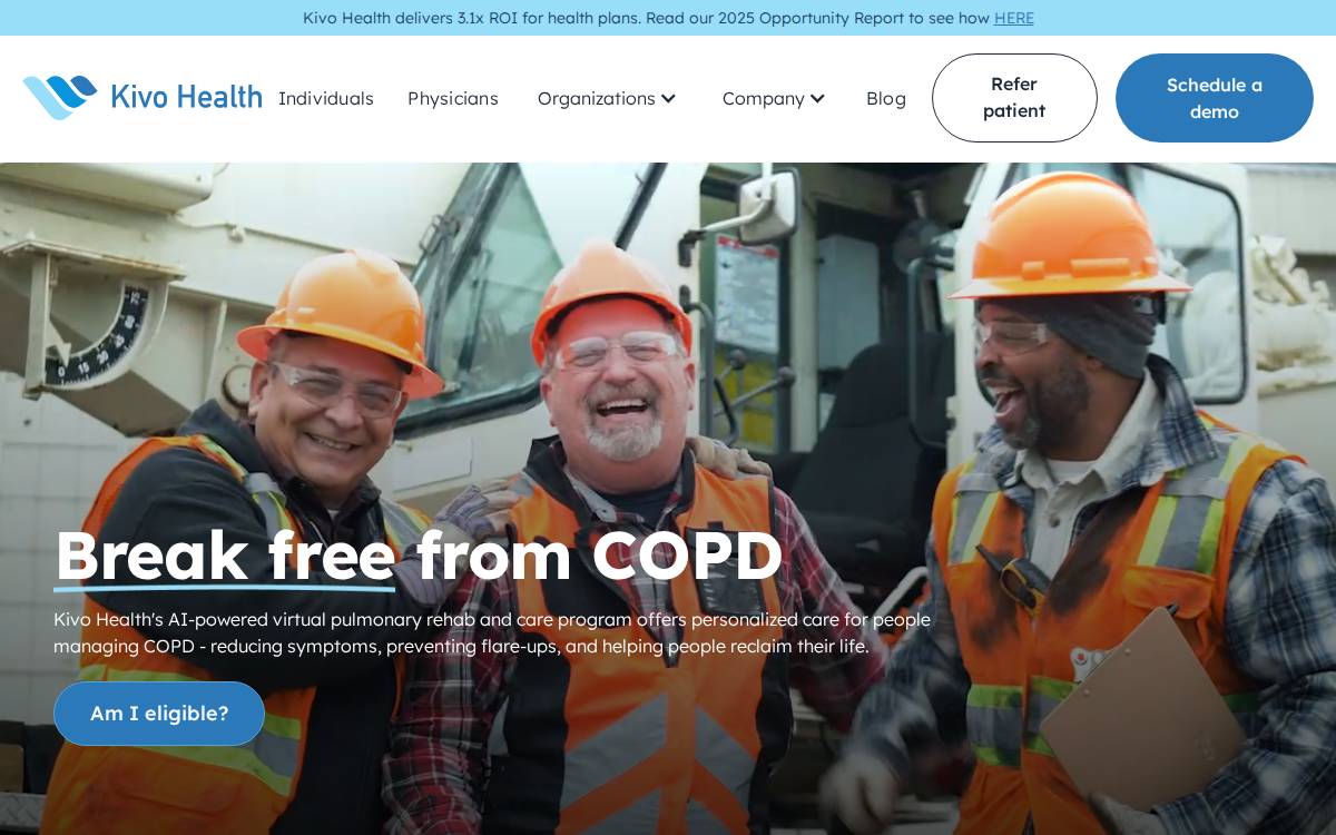 Kivo Health website preview