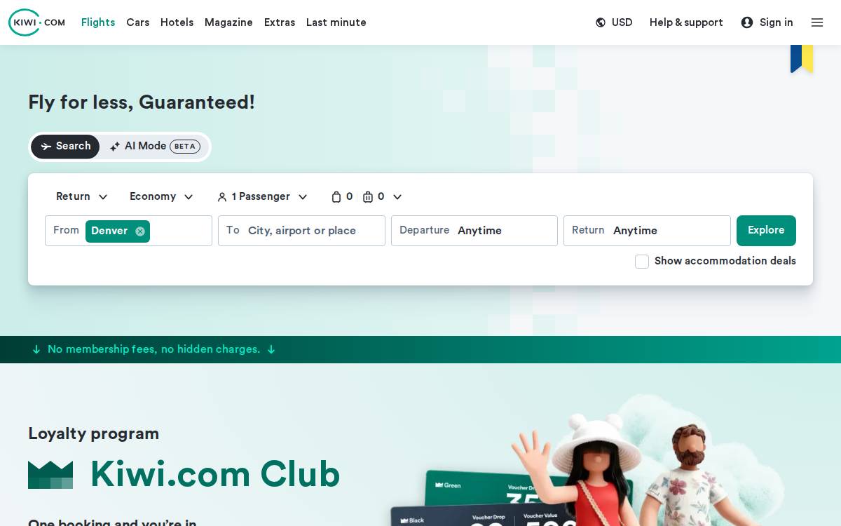 Kiwi website preview