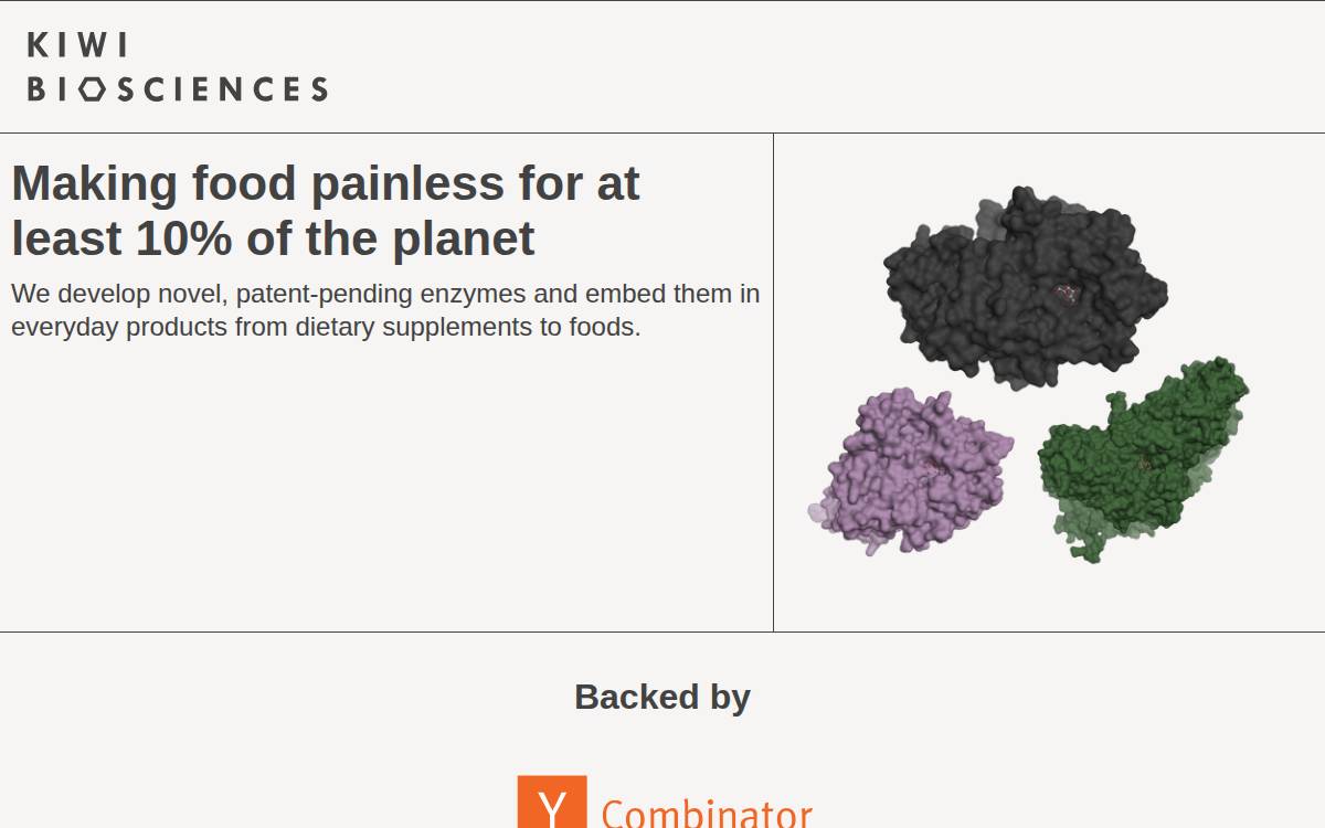 Kiwi Biosciences website preview