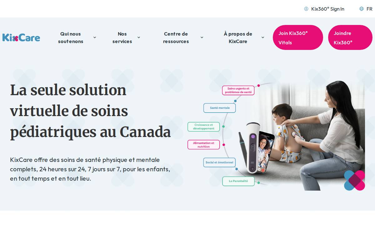 KixCare website preview