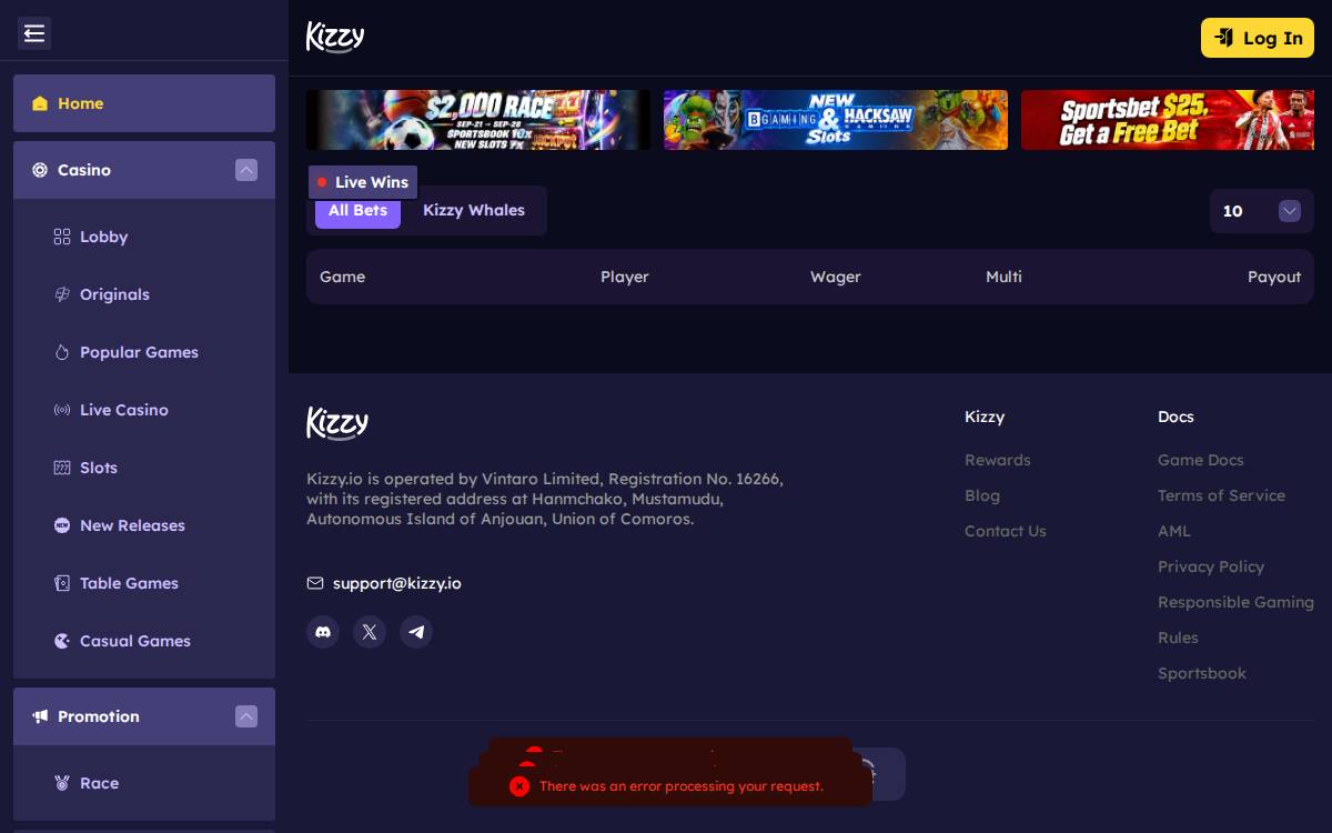 kizzy website preview