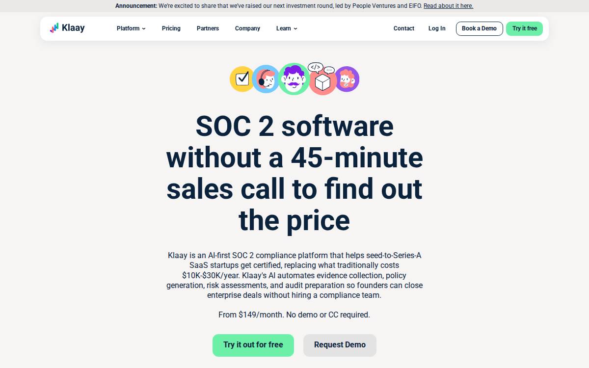 Klaay website preview