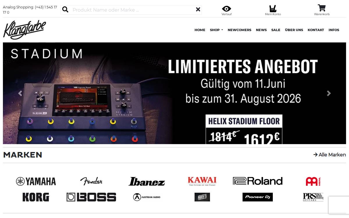 Klangfarbe website preview
