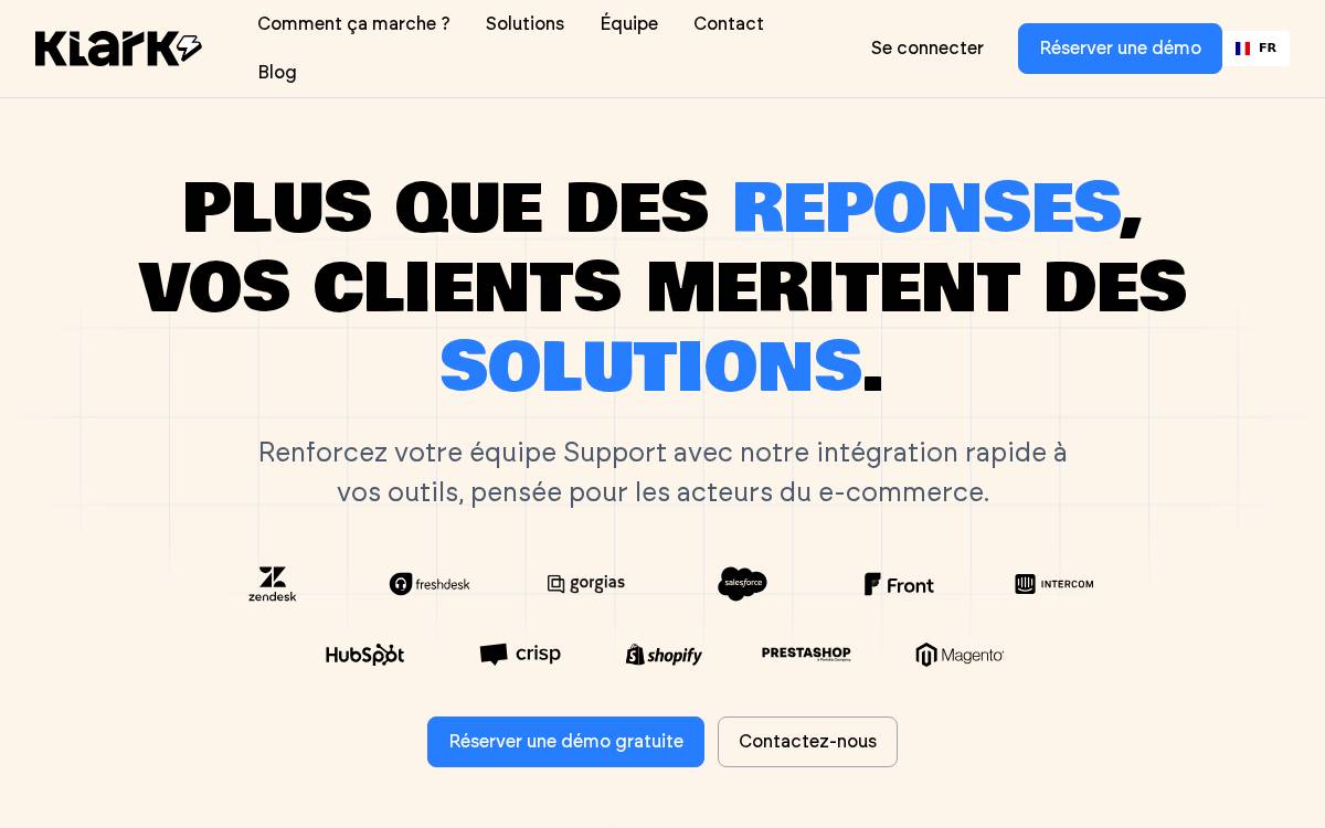 Klark website preview