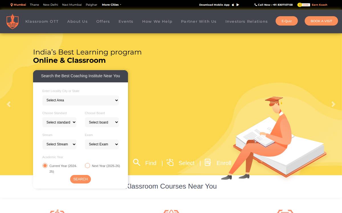Klassroom website preview