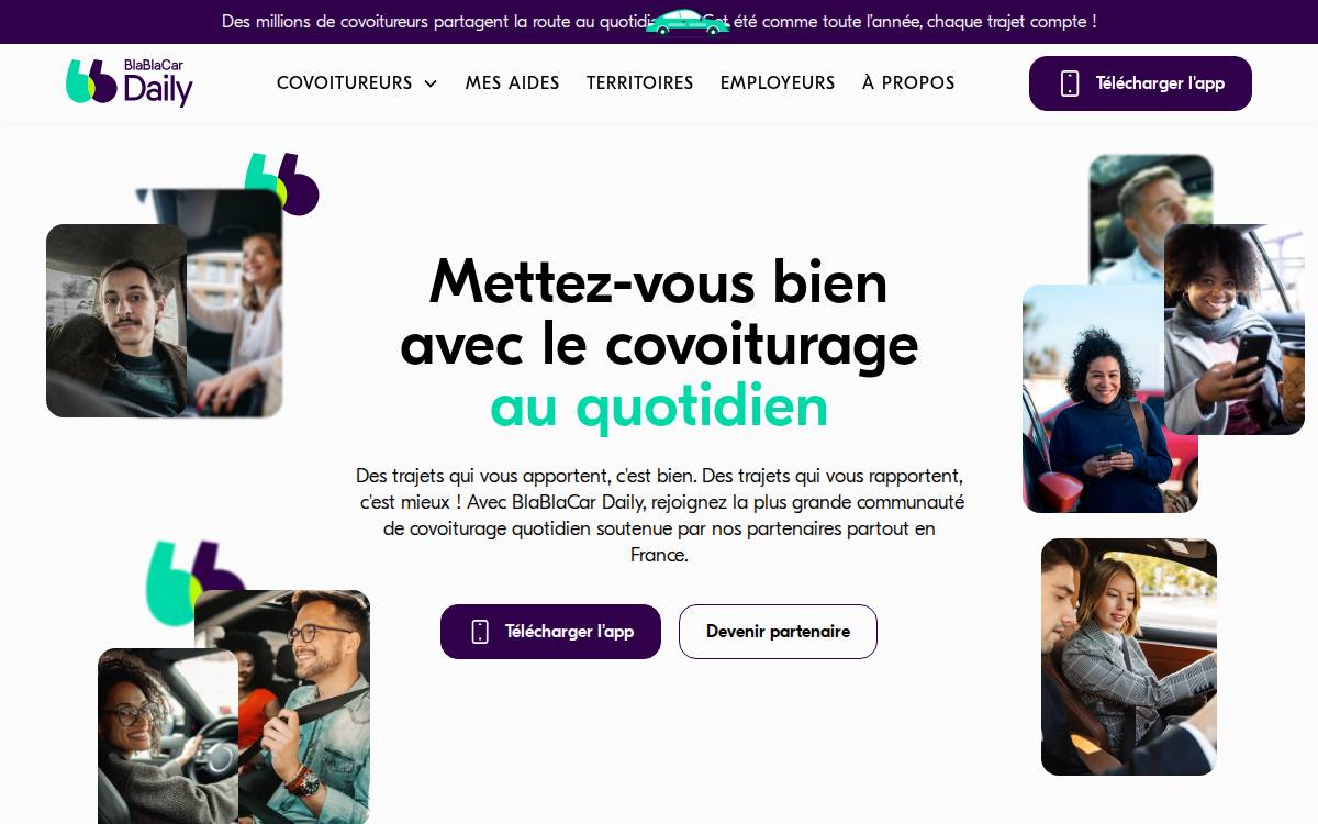 Klaxit website preview