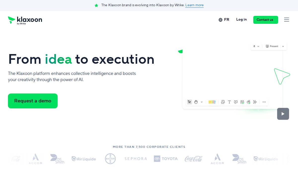Klaxoon by Wrike website preview