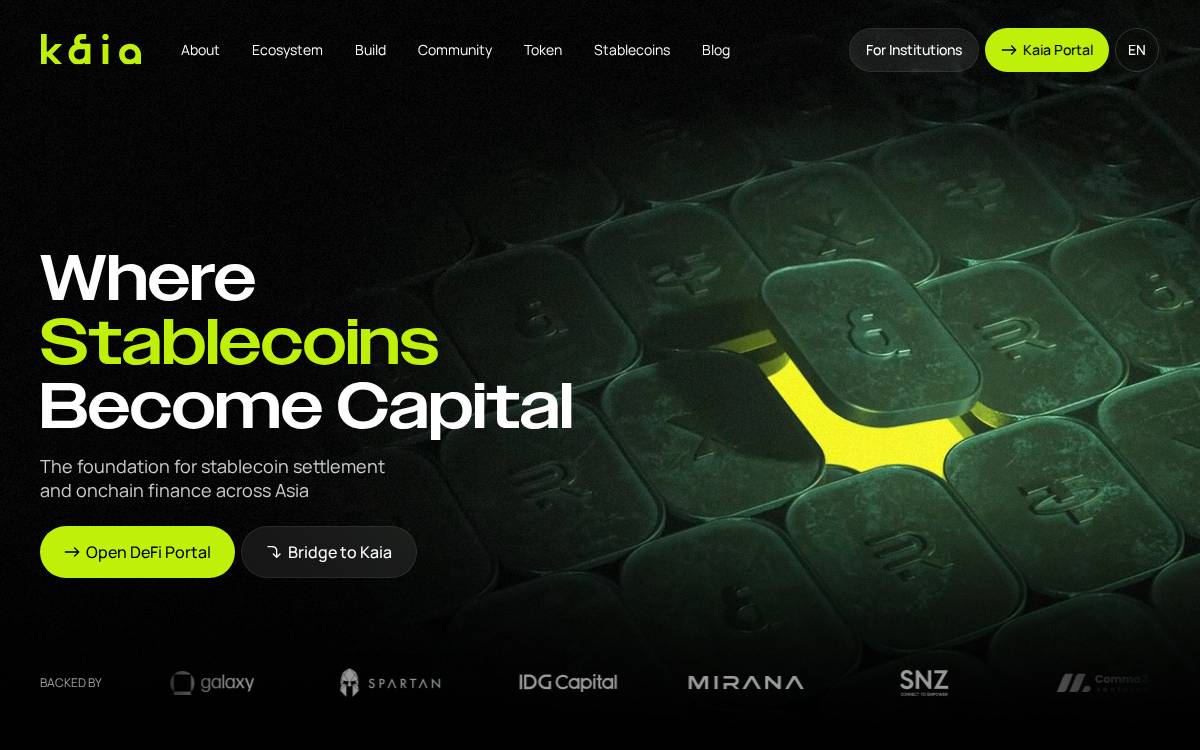 Klaytn website preview