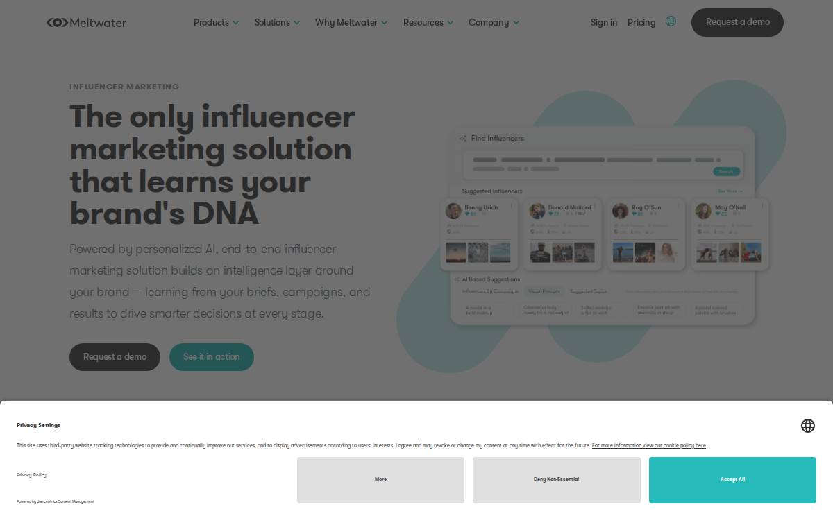 Klear website preview