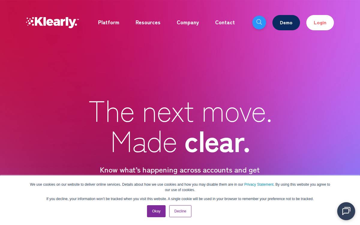 Klearly website preview