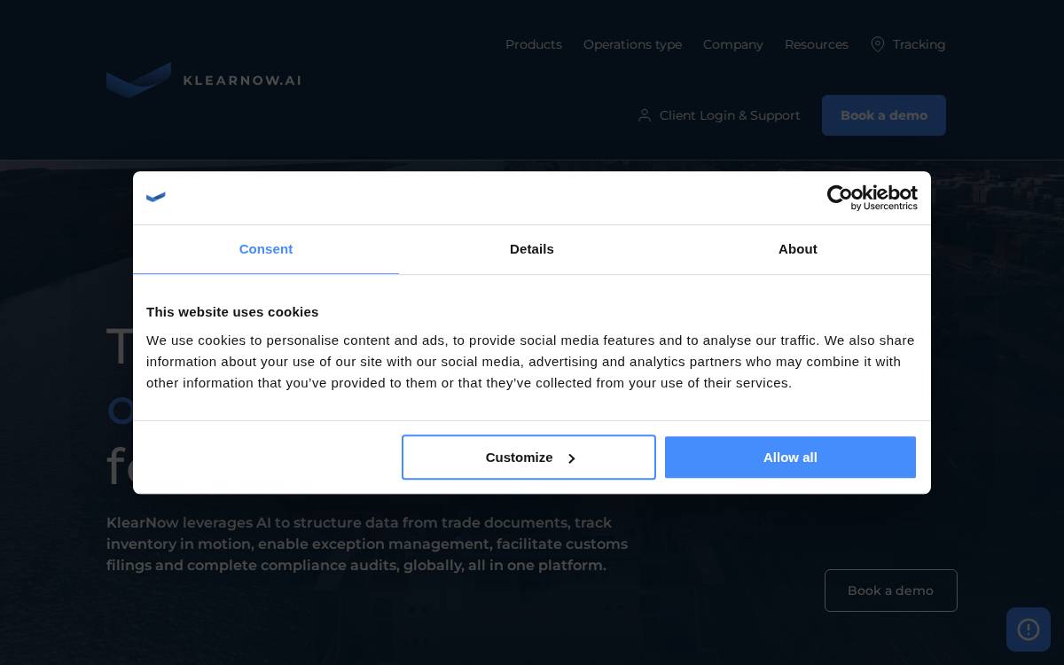 Klearnow website preview