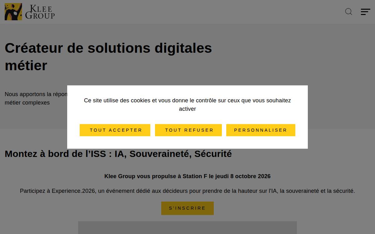 Klee Group website preview
