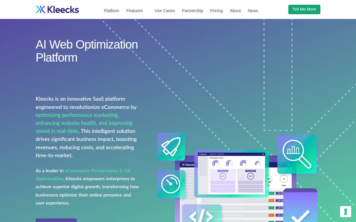 Kleecks website preview