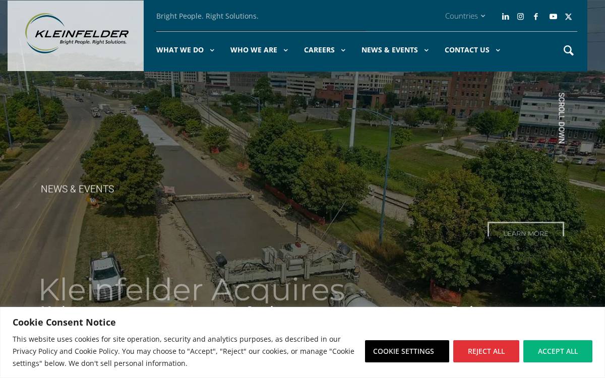 Kleinfelder website preview