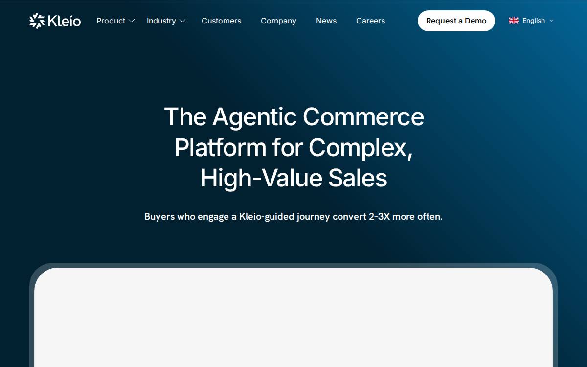 Kleio website preview