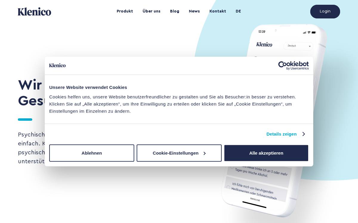 Klenico AG website preview