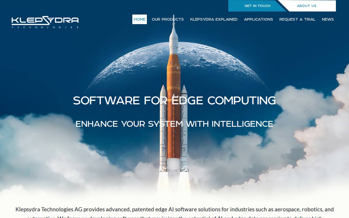Klepsydra website preview