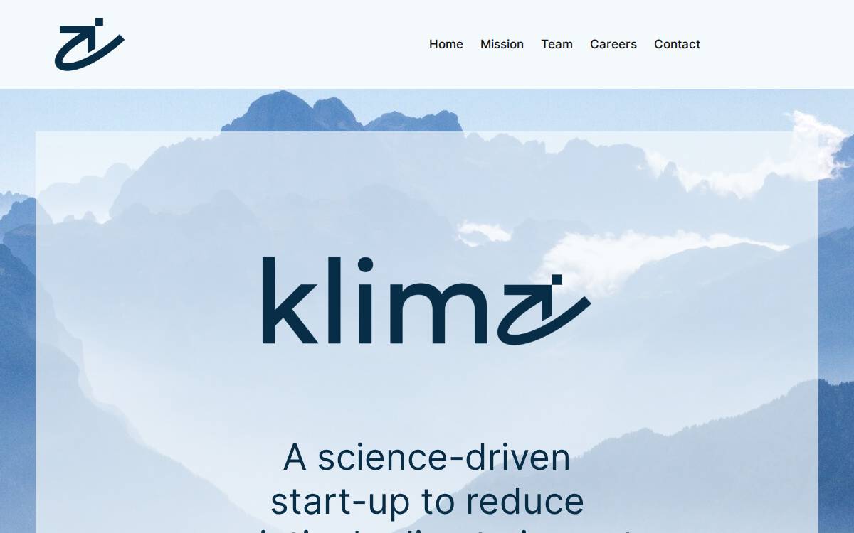 Klima Consulting website preview